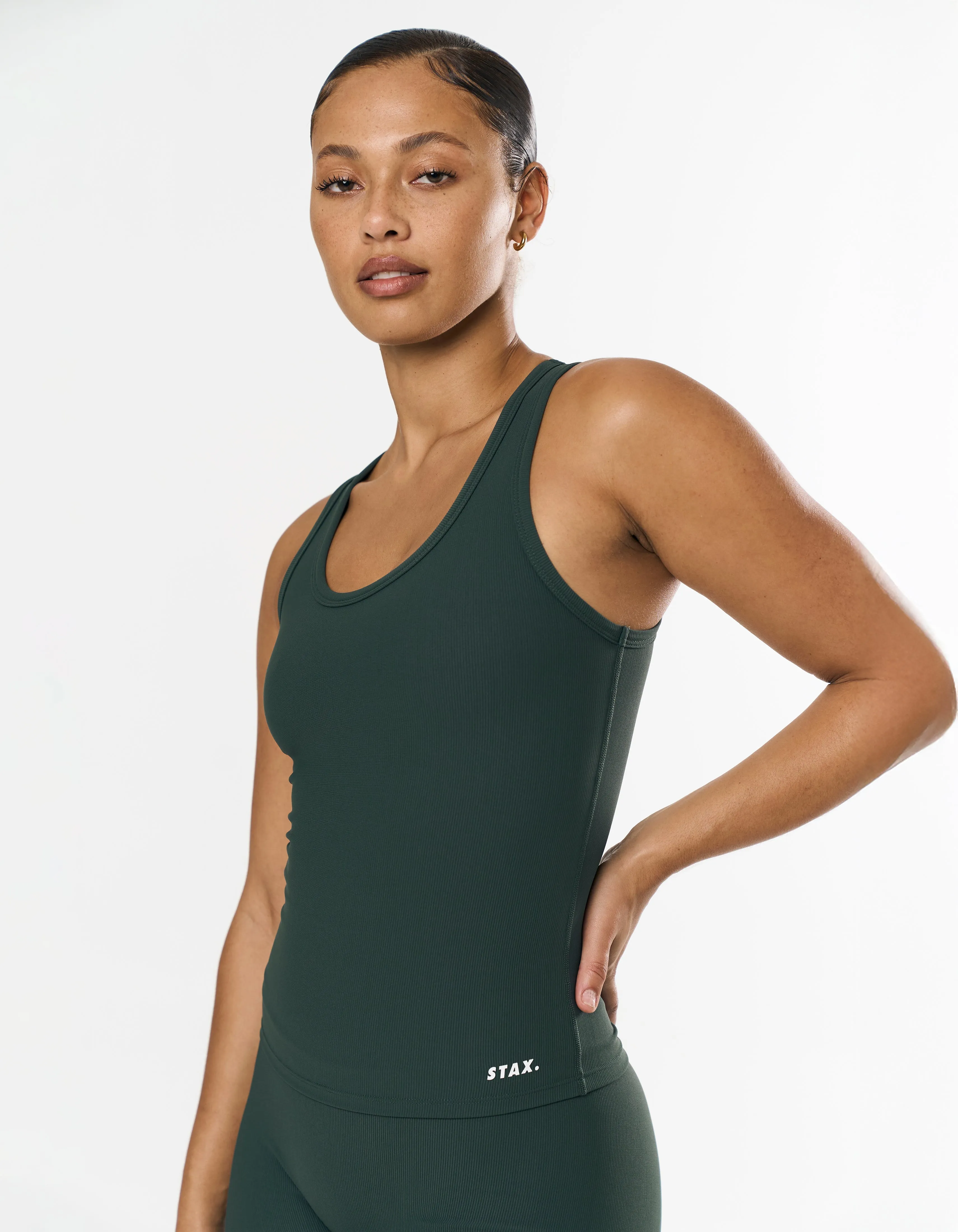 Active Rib Racer Singlet - Alpine