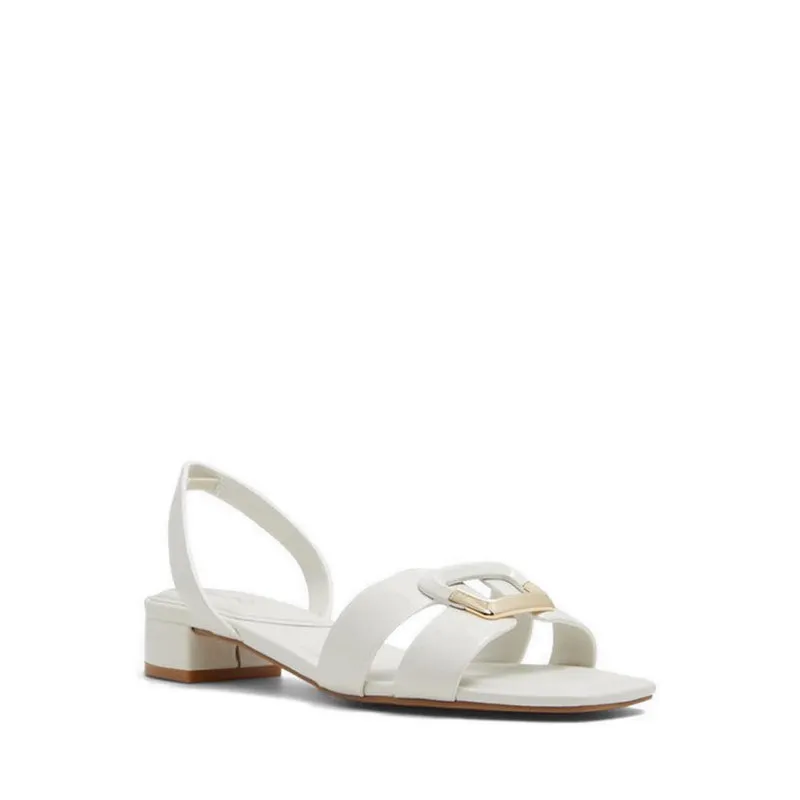 Alamaendar Heeled Sandals - White/Bone