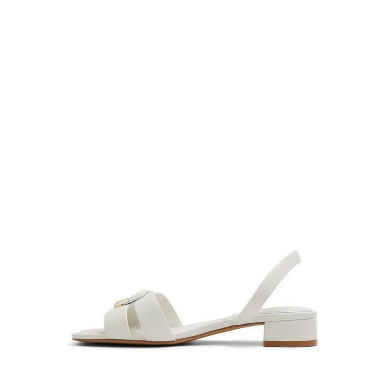 Alamaendar Heeled Sandals - White/Bone