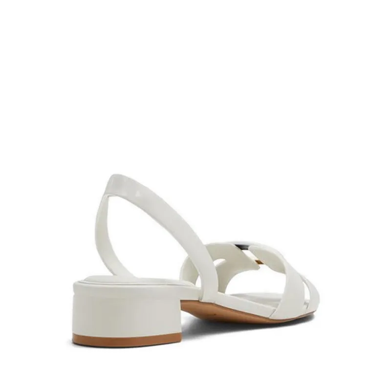 Alamaendar Heeled Sandals - White/Bone