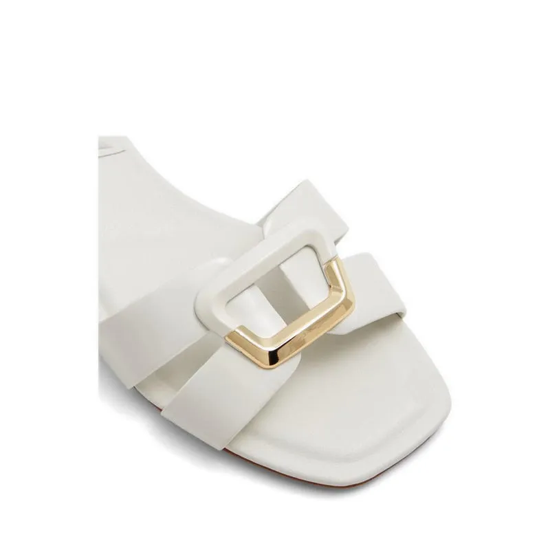 Alamaendar Heeled Sandals - White/Bone
