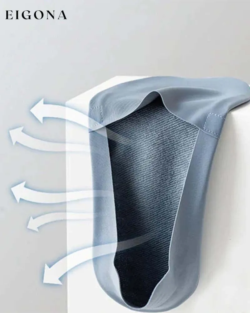 Anti-slip invisible cotton socks