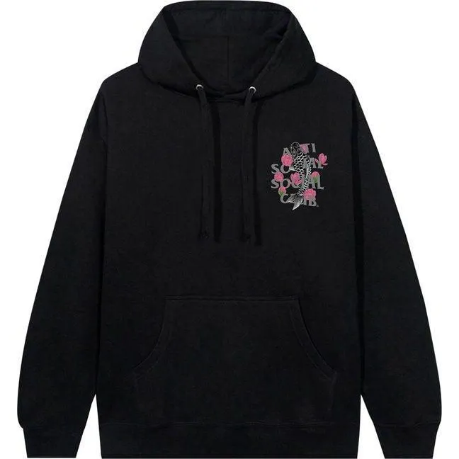 Anti Social Social Club Koi Ornamental Hoodie Black