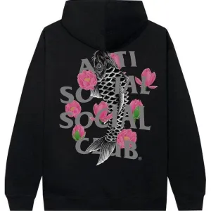 Anti Social Social Club Koi Ornamental Hoodie Black