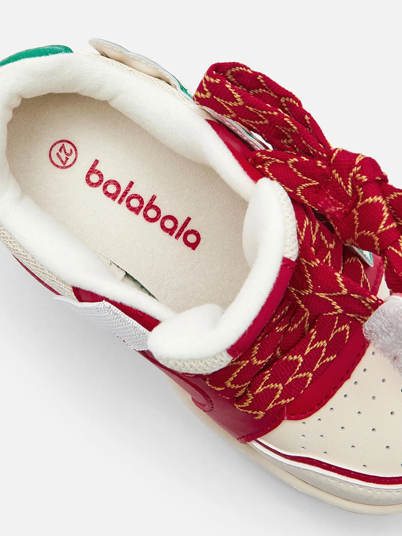 Balabala children's shoes for boys and girls sneakers small white shoes 2025 New Year