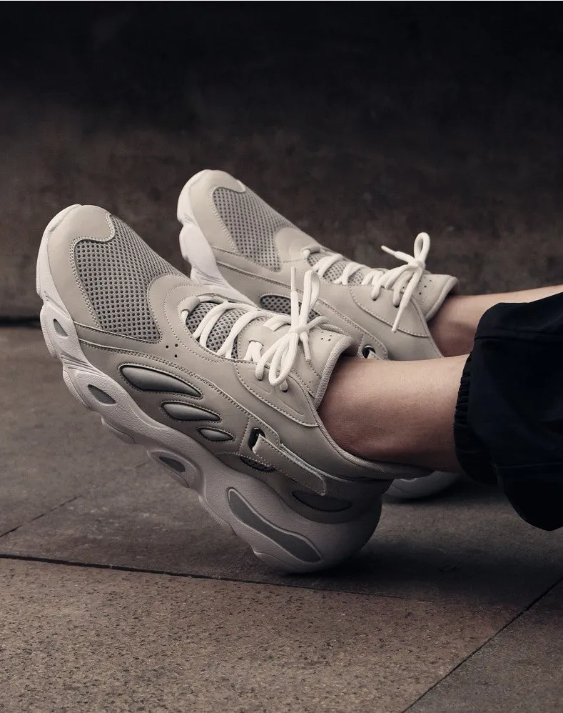 BOOPDO MESS DESIGN MESH PANEL DETAIL TRAINERS IN COLOR BLOCK