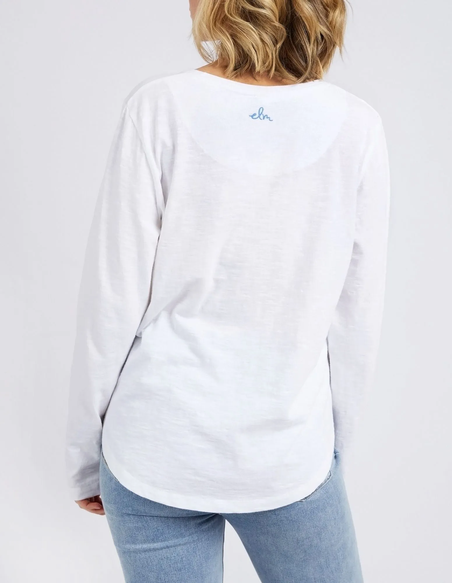 Bryon Long Sleeve Tee - White