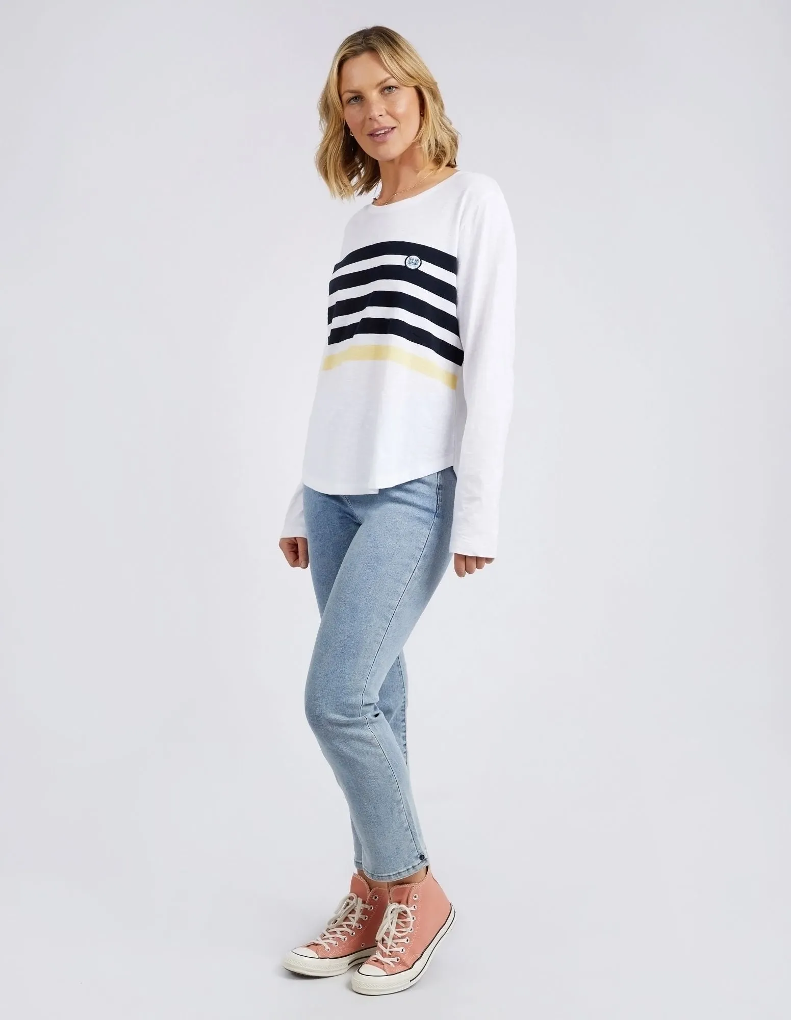 Bryon Long Sleeve Tee - White