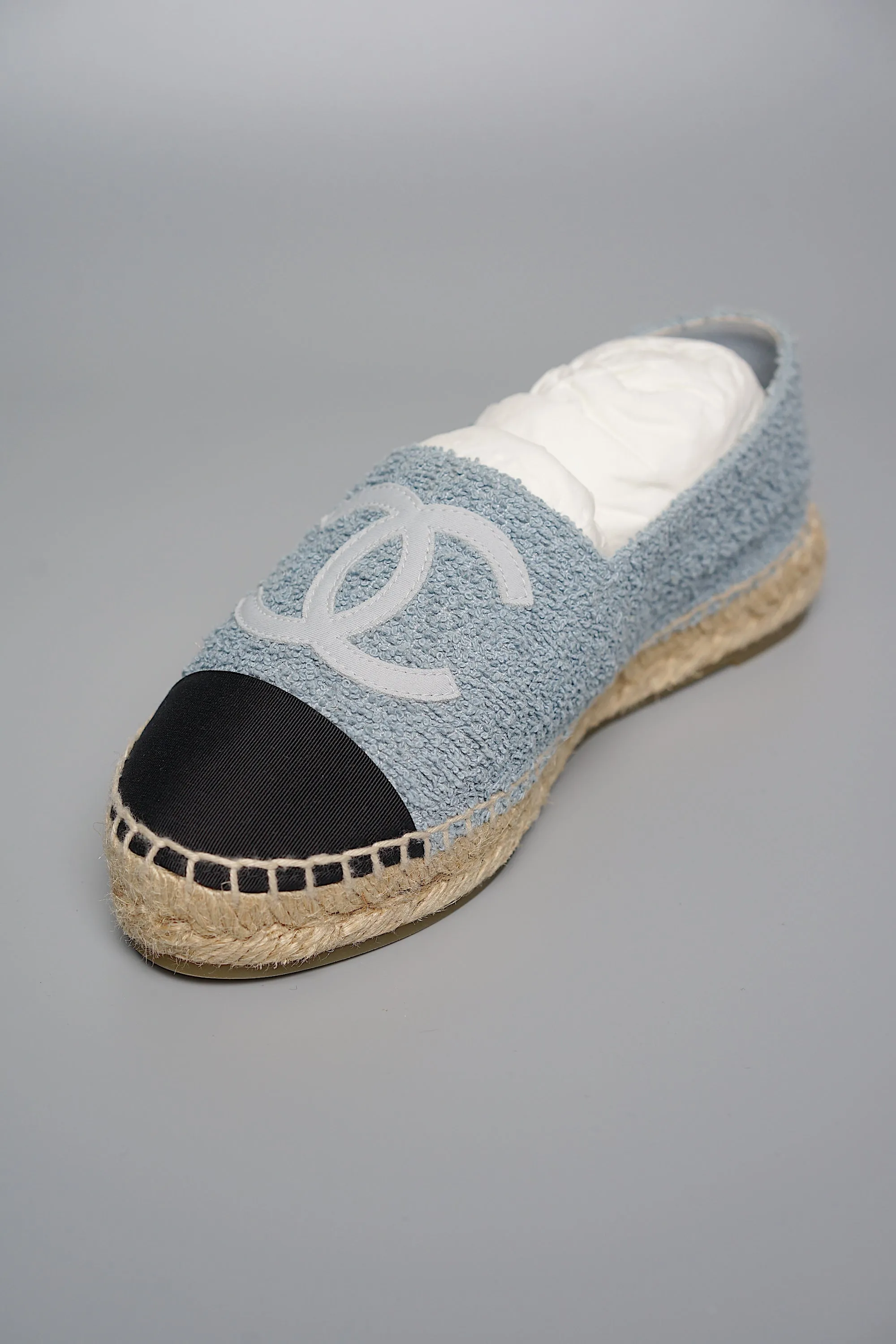 Chanel Terry Cloth CC Espadrilles in 35 (Brand New)