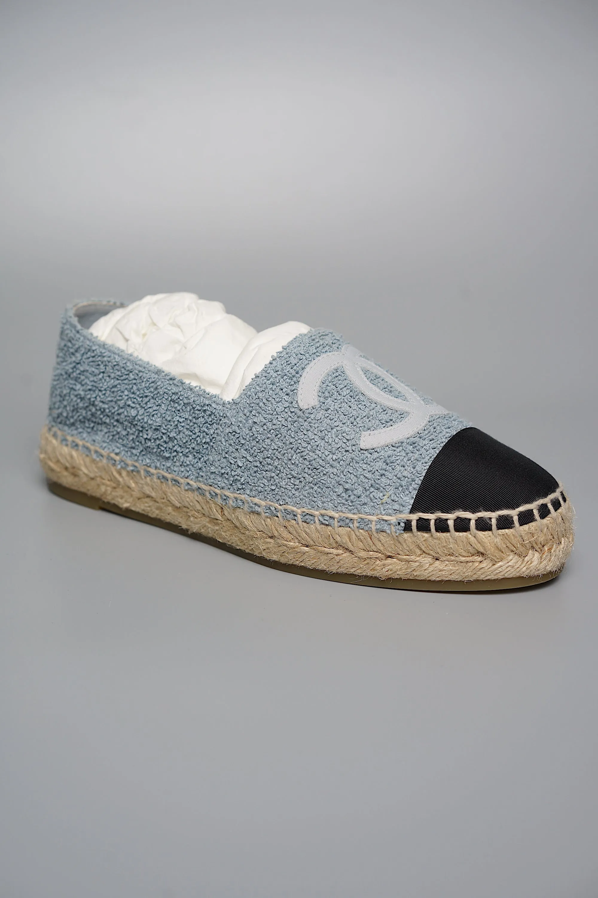 Chanel Terry Cloth CC Espadrilles in 35 (Brand New)