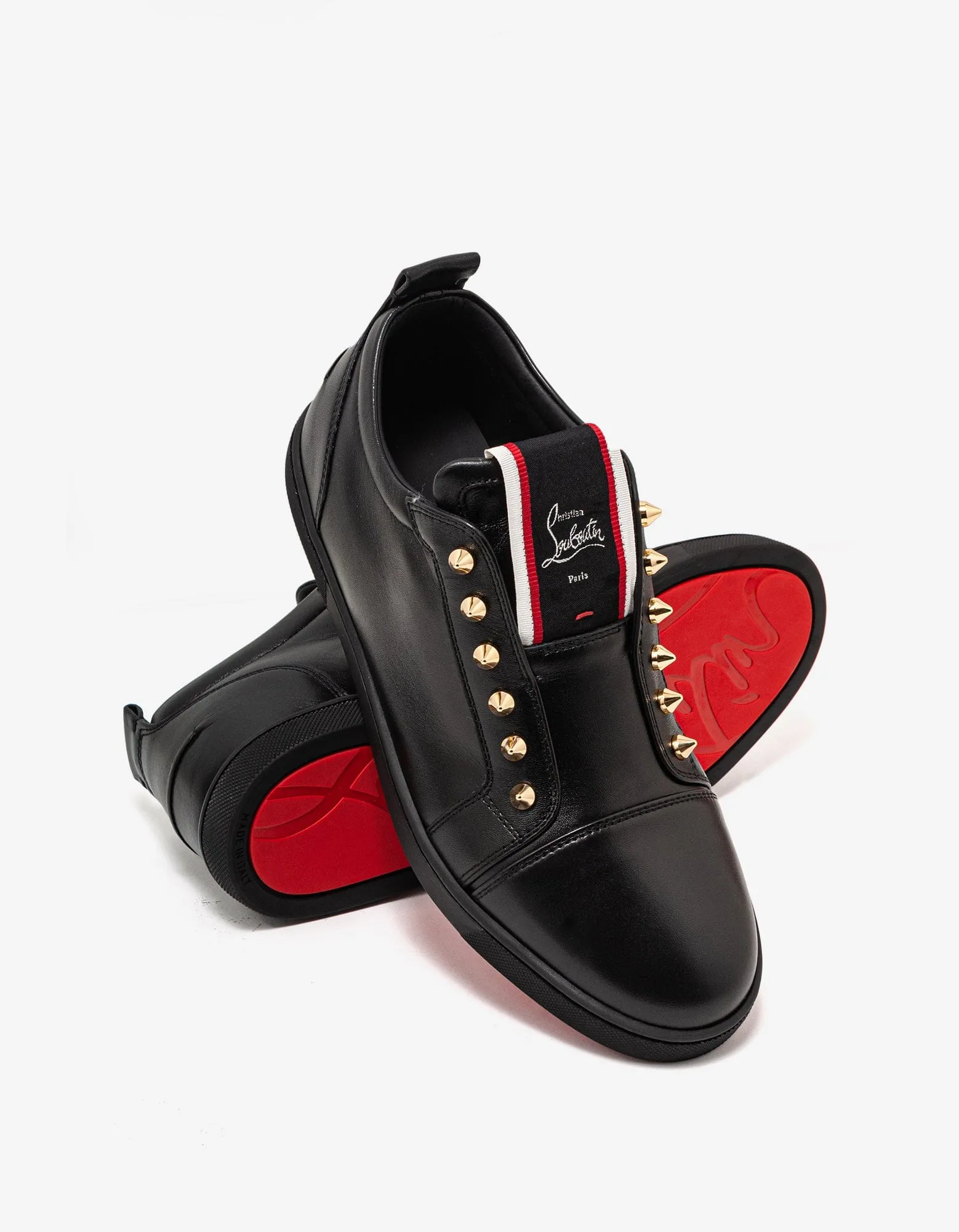 Christian Louboutin F.A.V Fique A Vontade Black Trainers