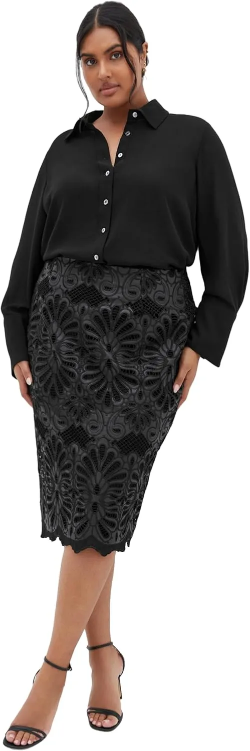 City Chic Women's Plus Size Skirt - Marloes Road