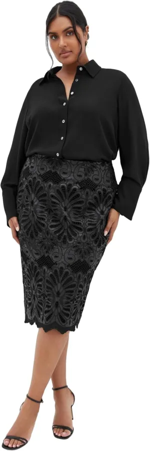 City Chic Women's Plus Size Skirt - Marloes Road