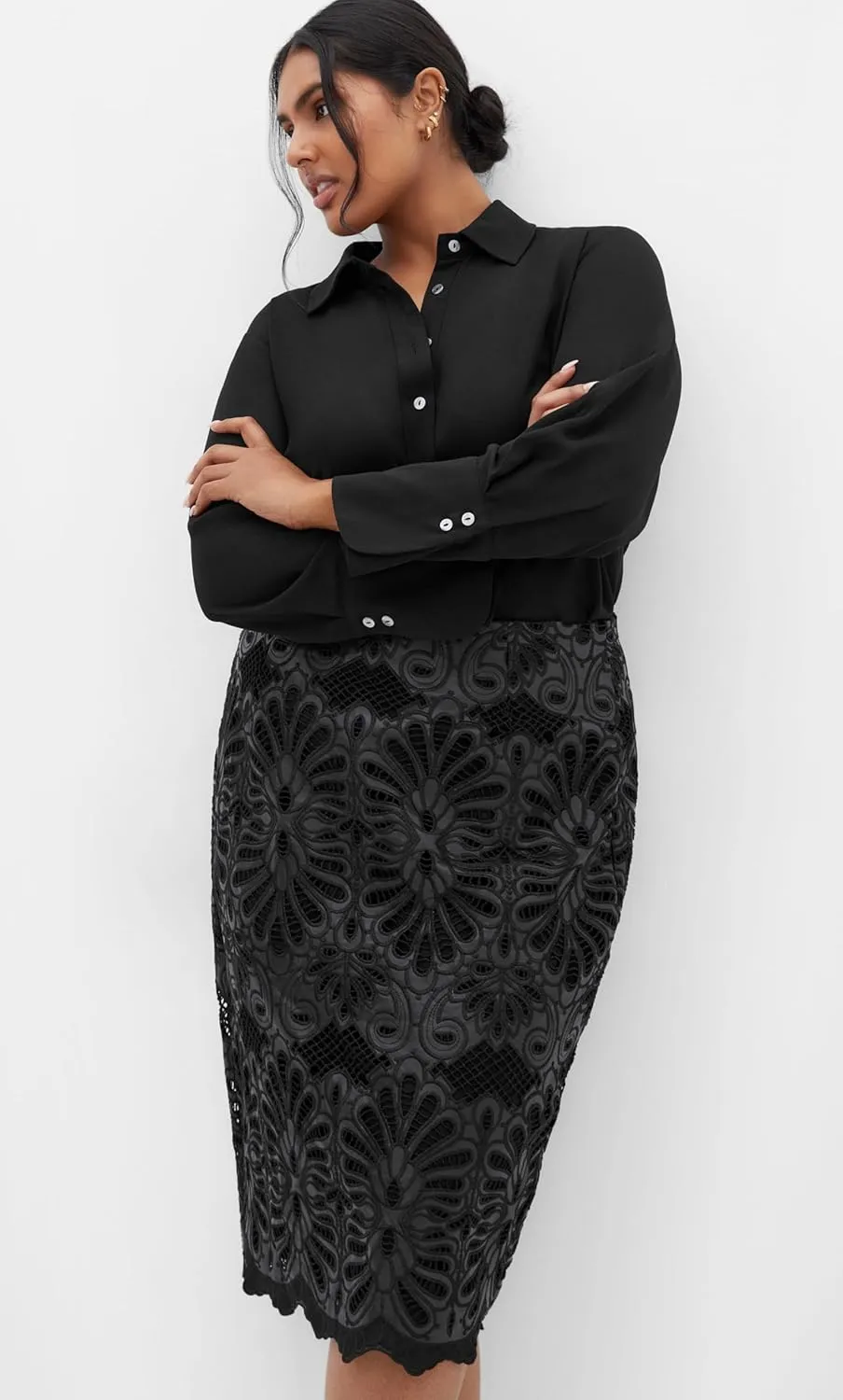 City Chic Women's Plus Size Skirt - Marloes Road