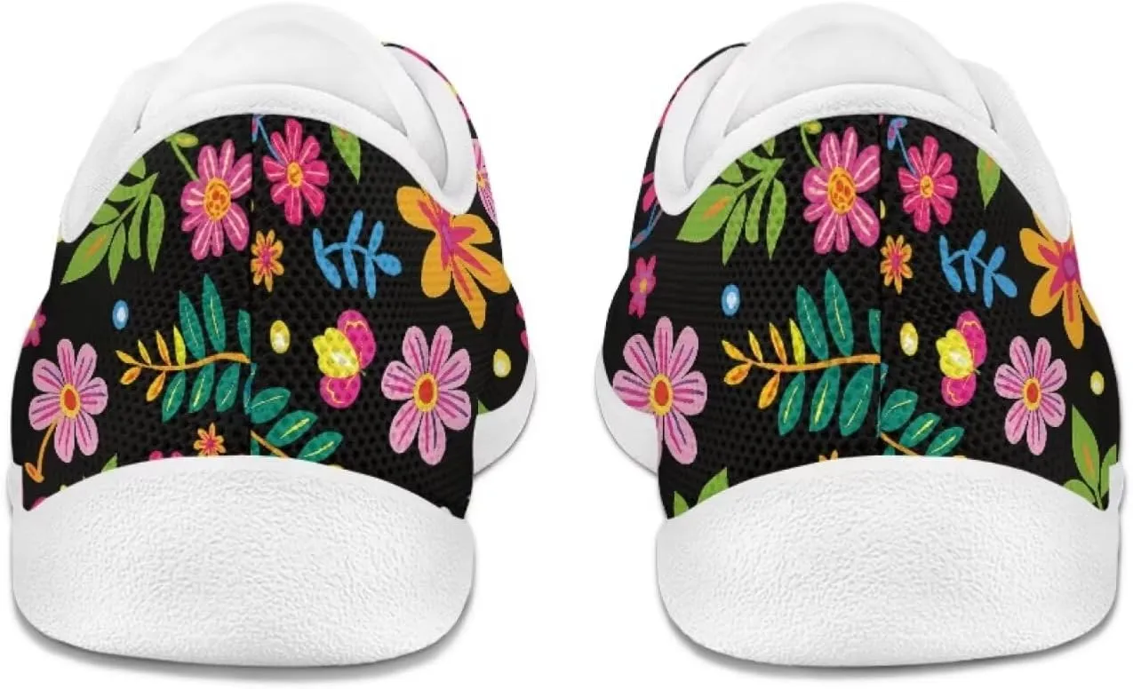 Coloranimal Womens Sneakers Barefoot Shoes Women Casual Walking Shoes Lace Up Shoes Wide Toe Box Shoes Fashion Sneakers Lightweight Footwear