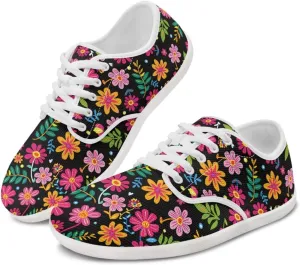 Coloranimal Womens Sneakers Barefoot Shoes Women Casual Walking Shoes Lace Up Shoes Wide Toe Box Shoes Fashion Sneakers Lightweight Footwear