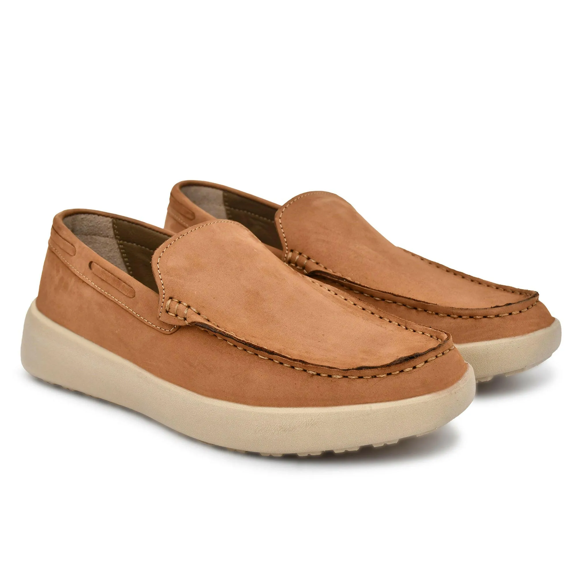 Country Maddox Olive NU-buk Leather Slip-Ons