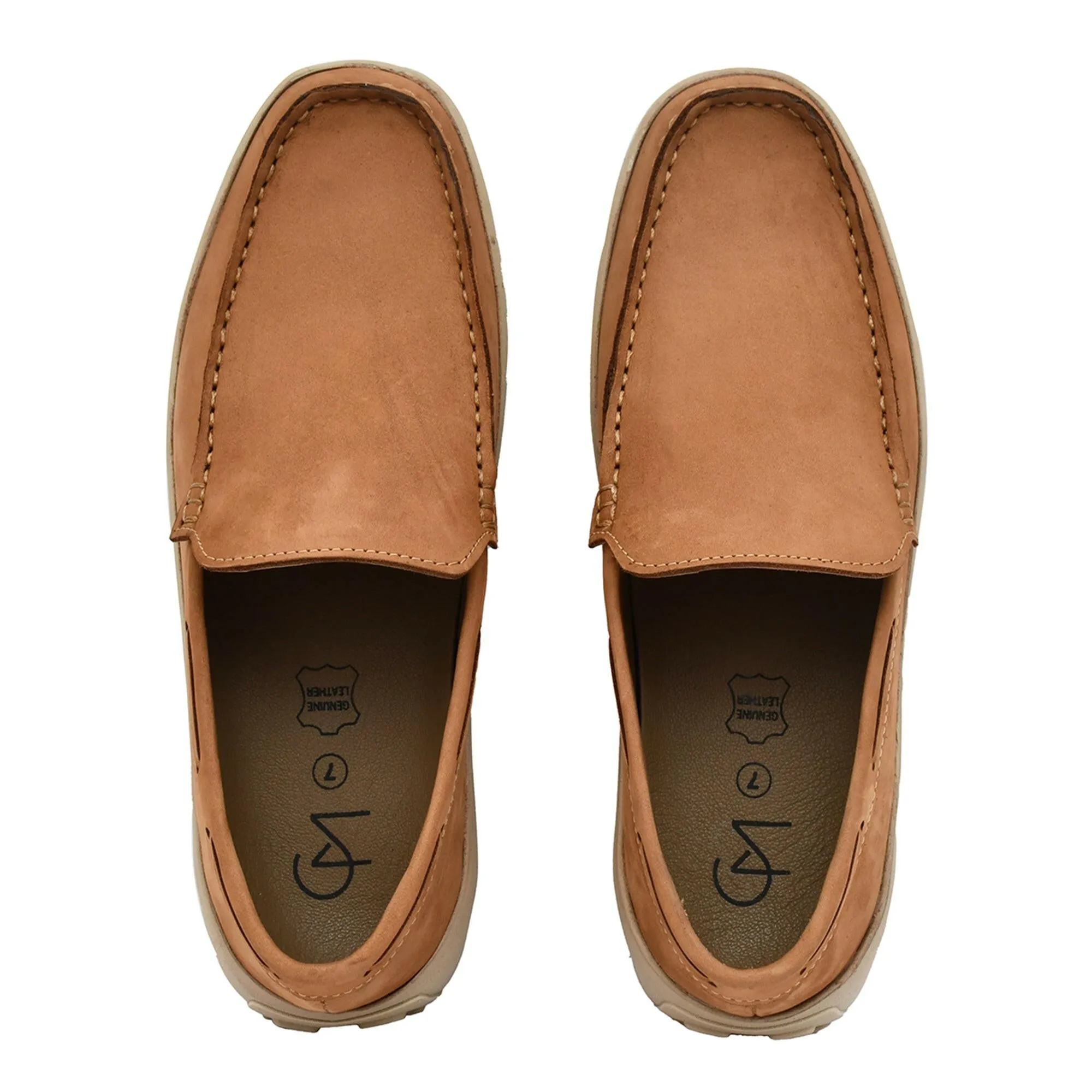Country Maddox Olive NU-buk Leather Slip-Ons