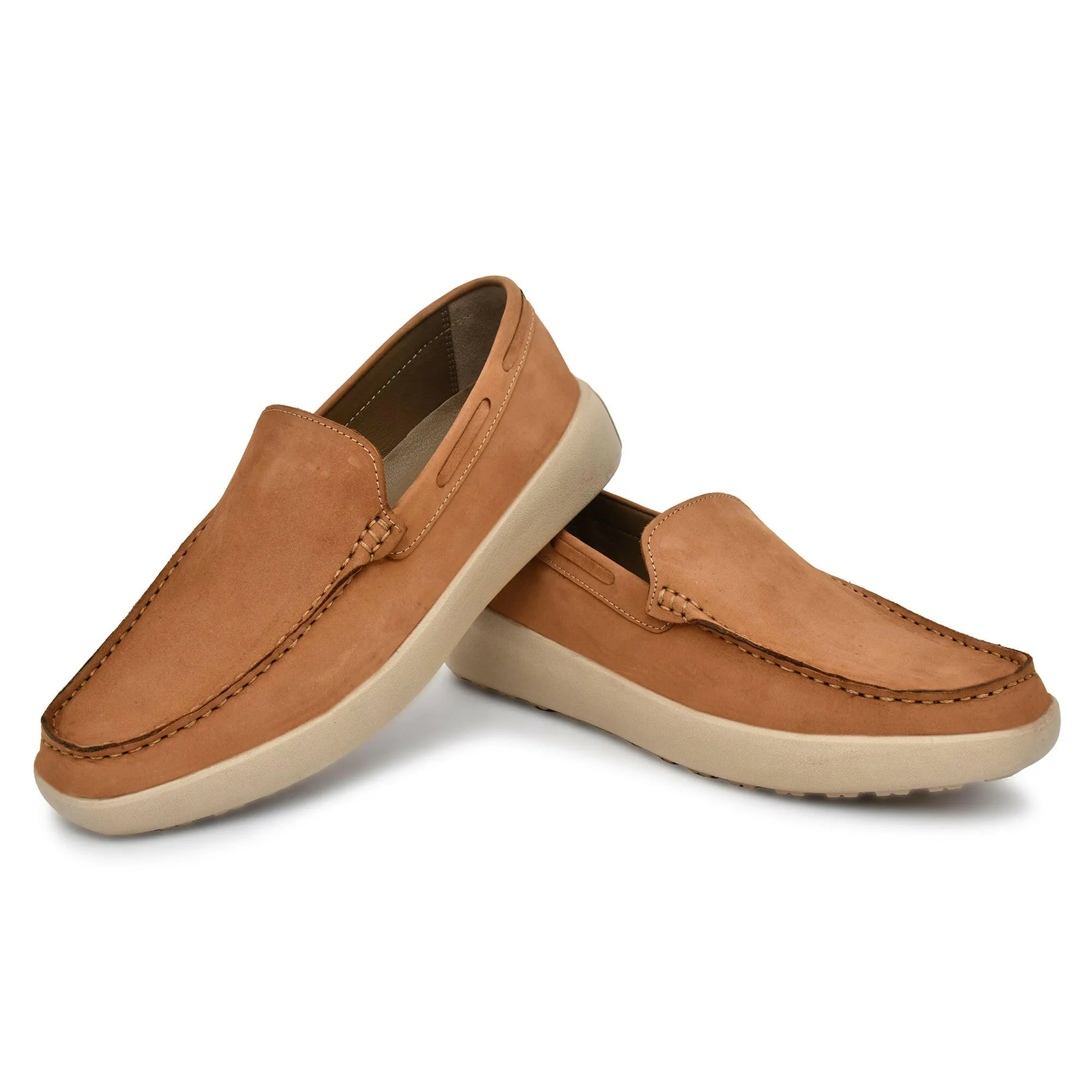 Country Maddox Olive NU-buk Leather Slip-Ons