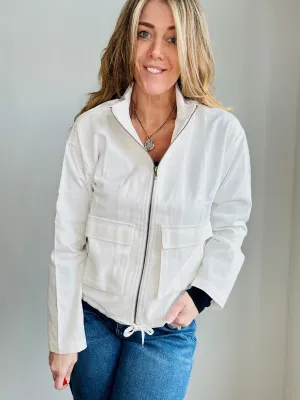 Cropped White Jacket
