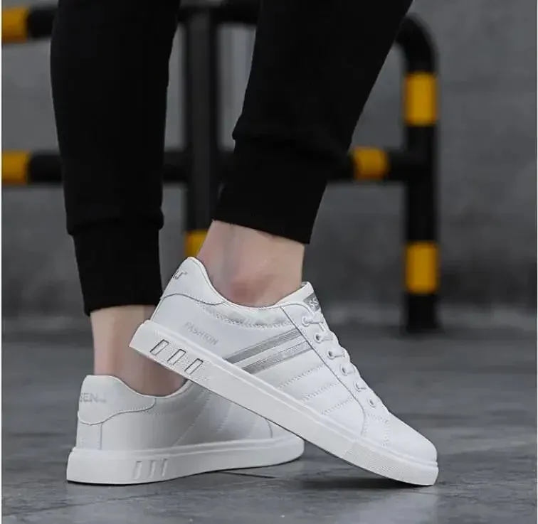 Fashion Sneakers Men Vulcanize Shoes Chunky Flat Comfortable Spring Autumn Platform Mens Shoes Sports Casual  White Shoes
