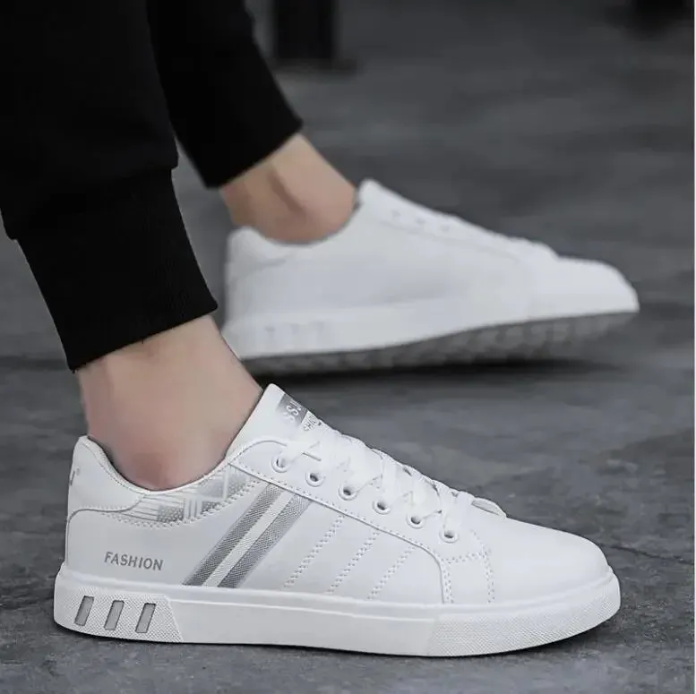 Fashion Sneakers Men Vulcanize Shoes Chunky Flat Comfortable Spring Autumn Platform Mens Shoes Sports Casual  White Shoes