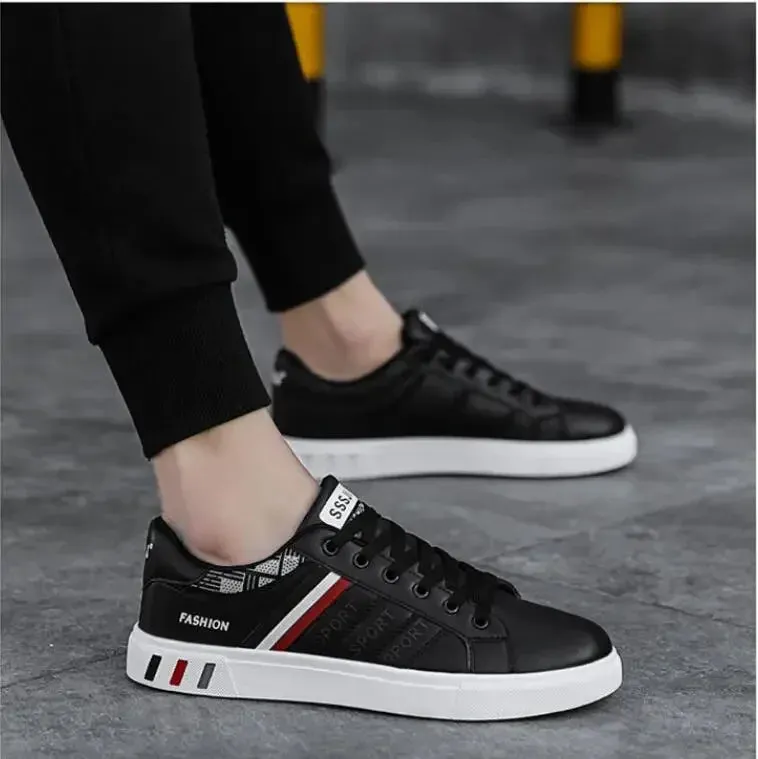 Fashion Sneakers Men Vulcanize Shoes Chunky Flat Comfortable Spring Autumn Platform Mens Shoes Sports Casual  White Shoes