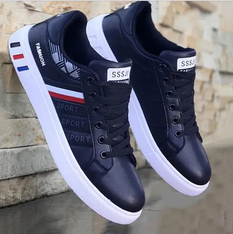 Fashion Sneakers Men Vulcanize Shoes Chunky Flat Comfortable Spring Autumn Platform Mens Shoes Sports Casual  White Shoes