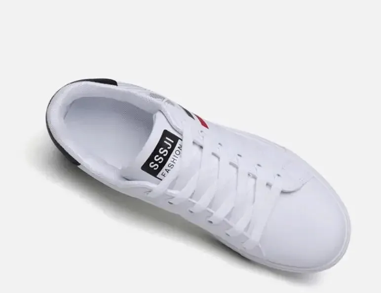 Fashion Sneakers Men Vulcanize Shoes Chunky Flat Comfortable Spring Autumn Platform Mens Shoes Sports Casual  White Shoes