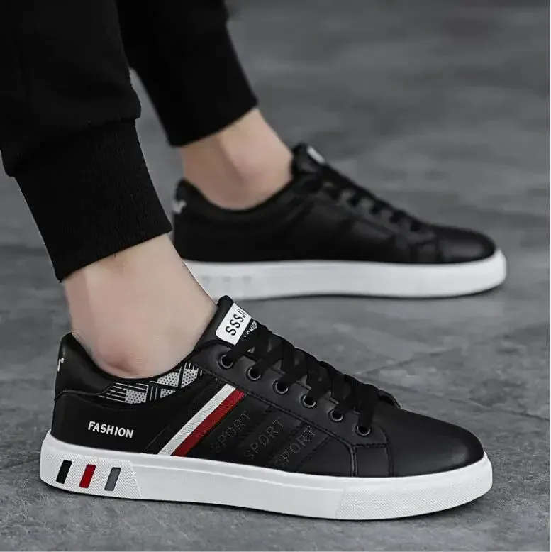 Fashion Sneakers Men Vulcanize Shoes Chunky Flat Comfortable Spring Autumn Platform Mens Shoes Sports Casual  White Shoes