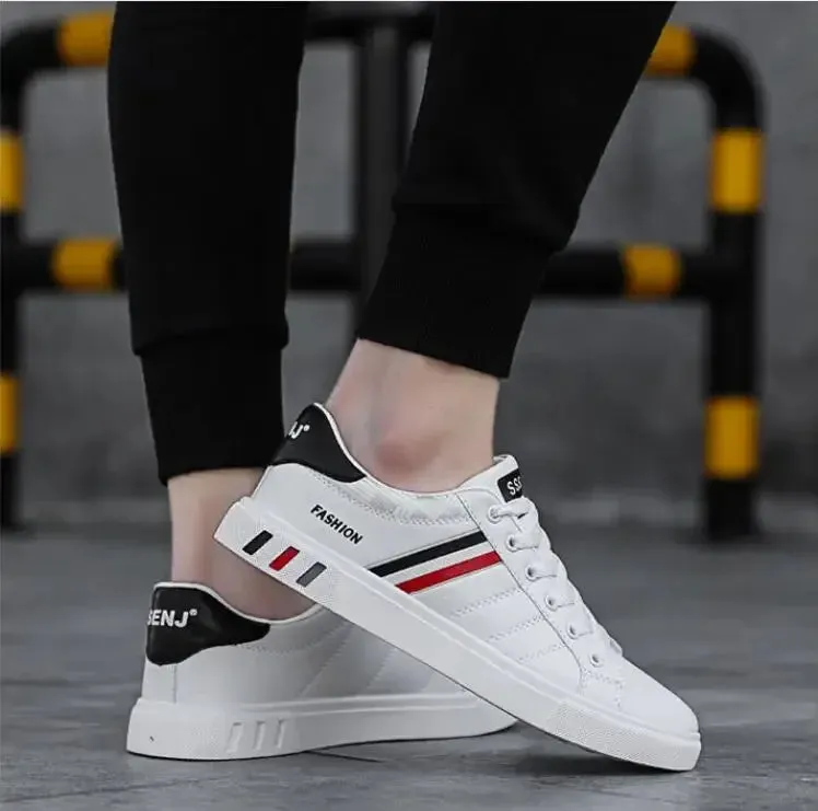 Fashion Sneakers Men Vulcanize Shoes Chunky Flat Comfortable Spring Autumn Platform Mens Shoes Sports Casual  White Shoes