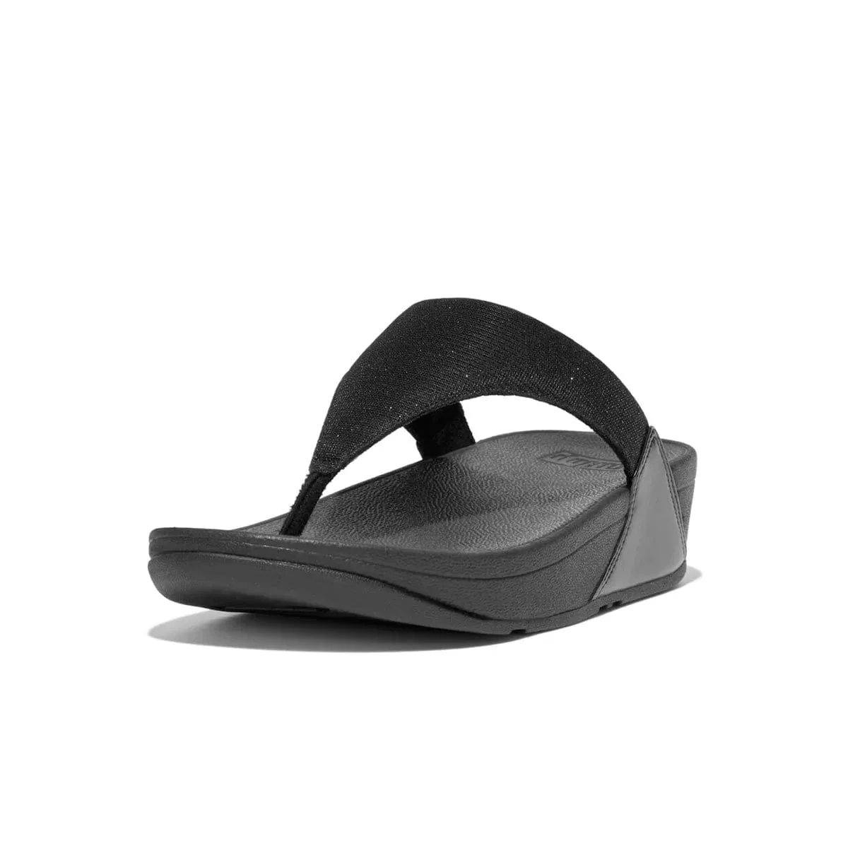 FitFlop Lulu Shimmerlux Toe-Post Sandals Sort Black