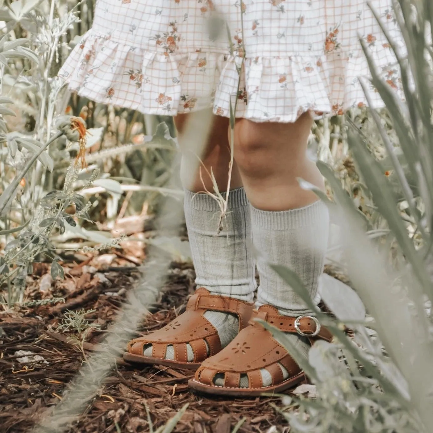 Flora Leather Sandals