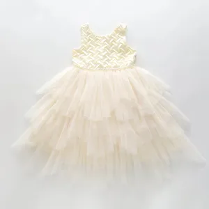 Girls' Satin and Tulle Party Dress