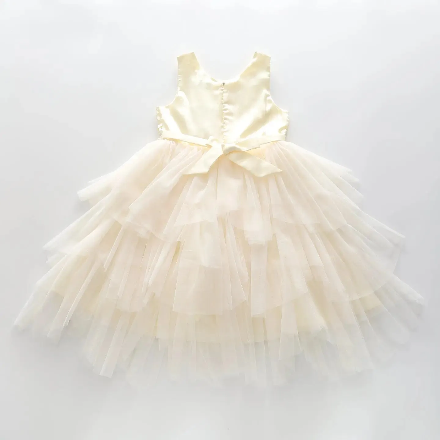 Girls' Satin and Tulle Party Dress