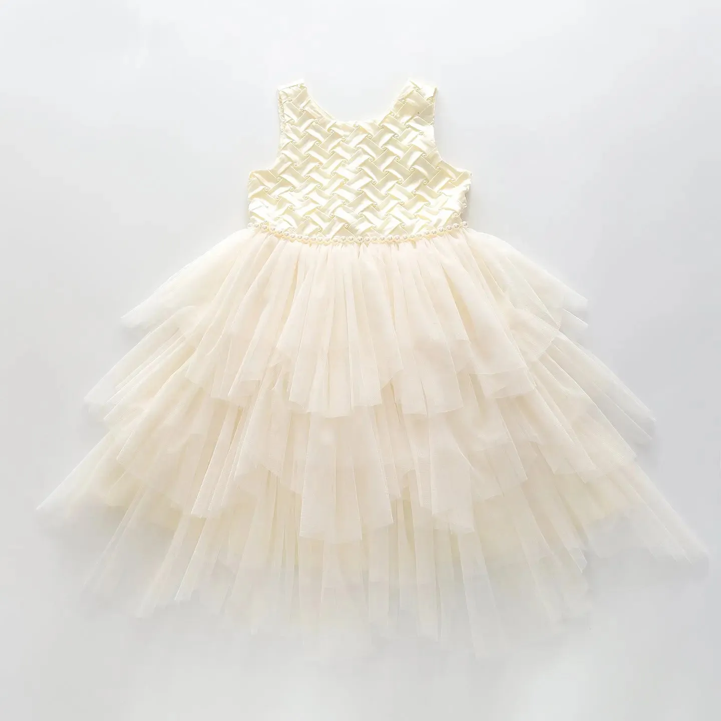 Girls' Satin and Tulle Party Dress