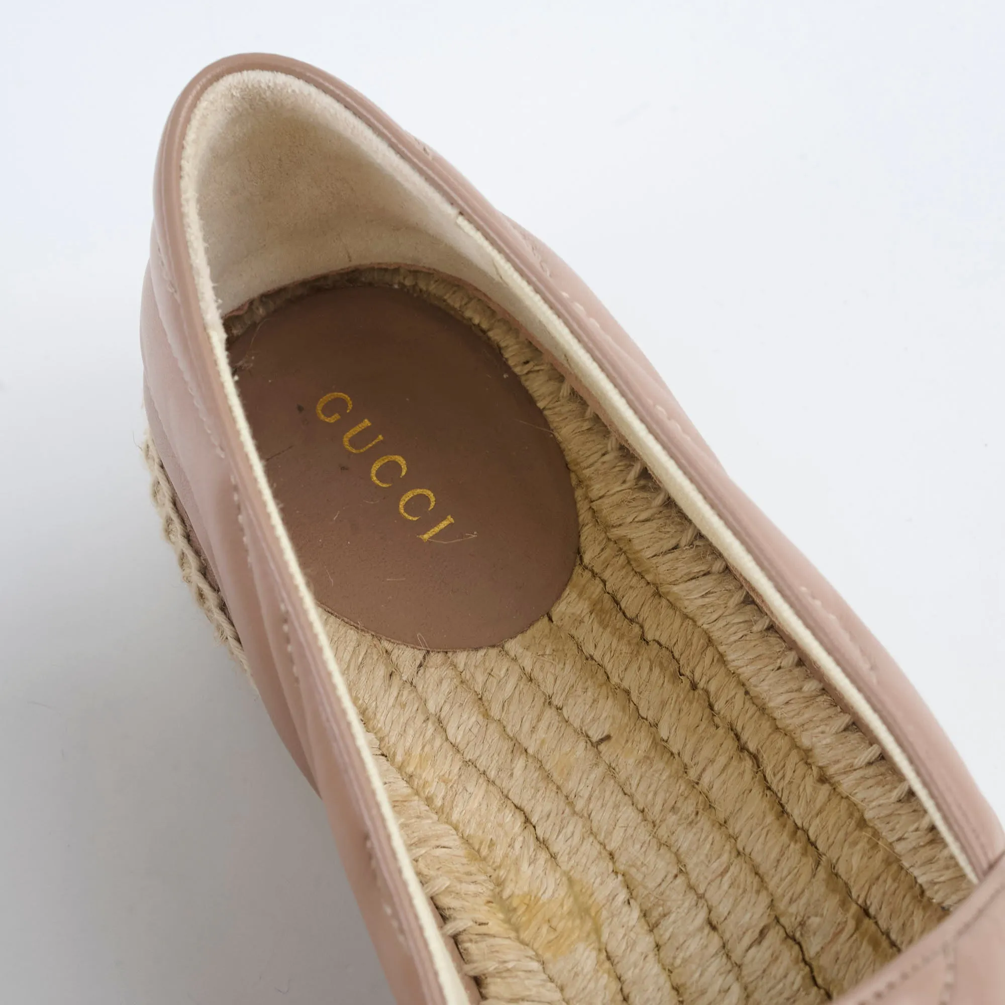 Gucci Marmont Espadrilles Dusty Pink Size 40