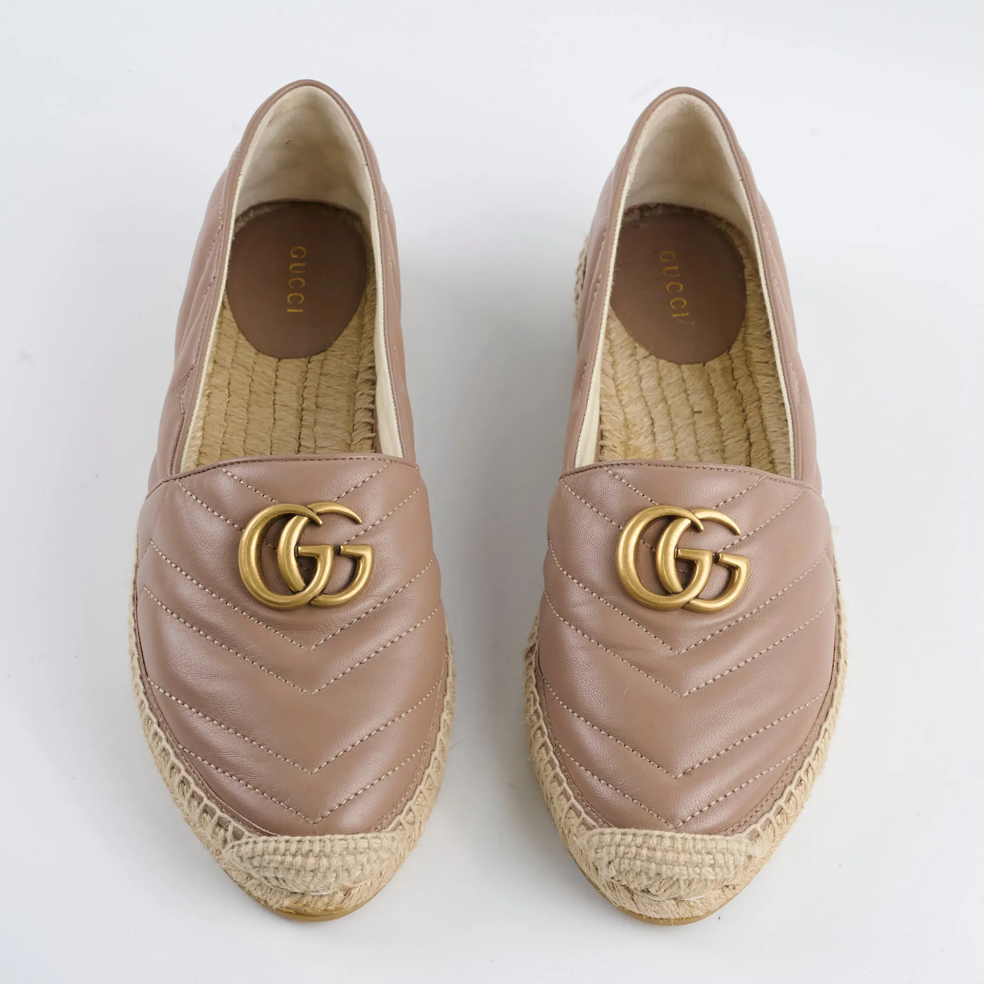 Gucci Marmont Espadrilles Dusty Pink Size 40