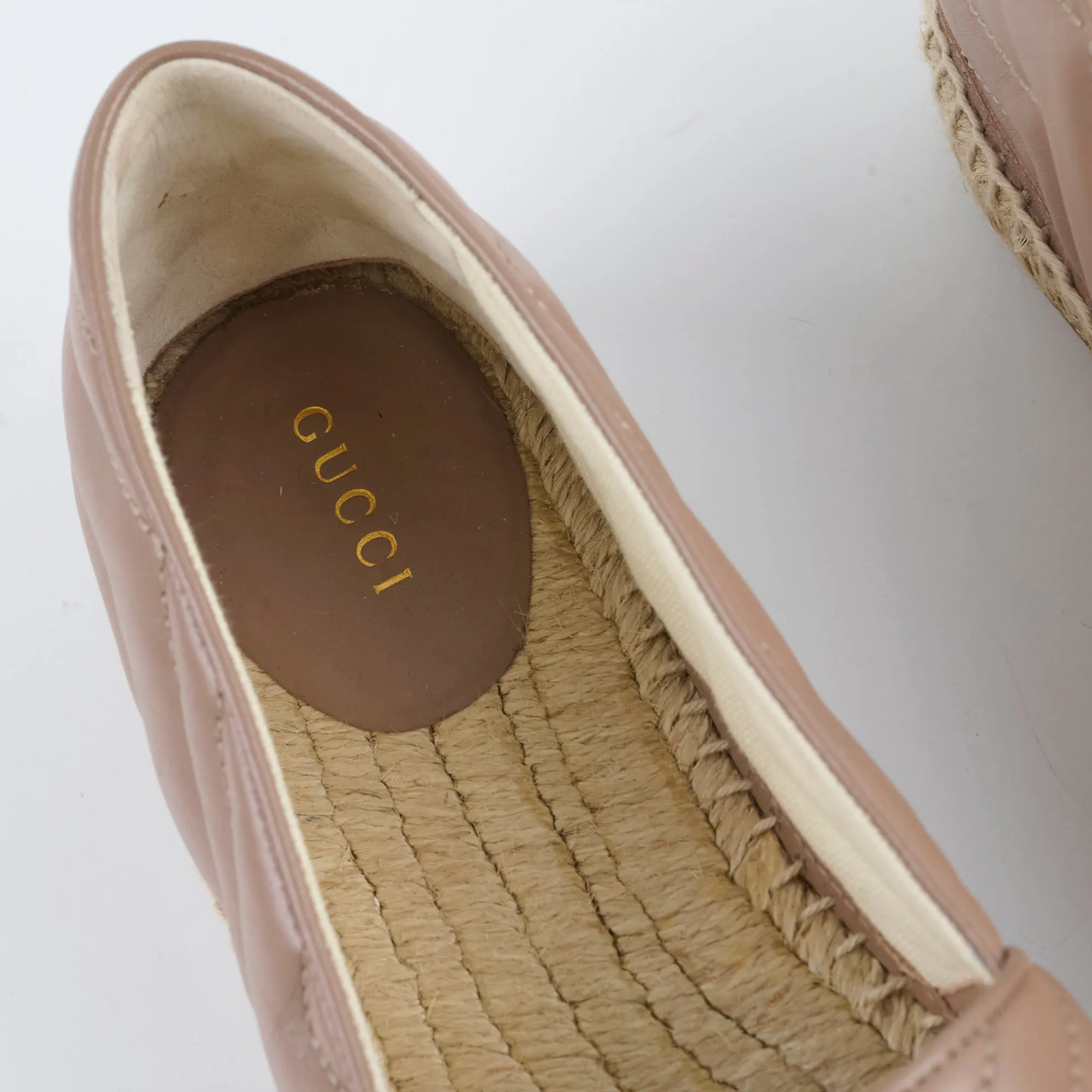 Gucci Marmont Espadrilles Dusty Pink Size 40
