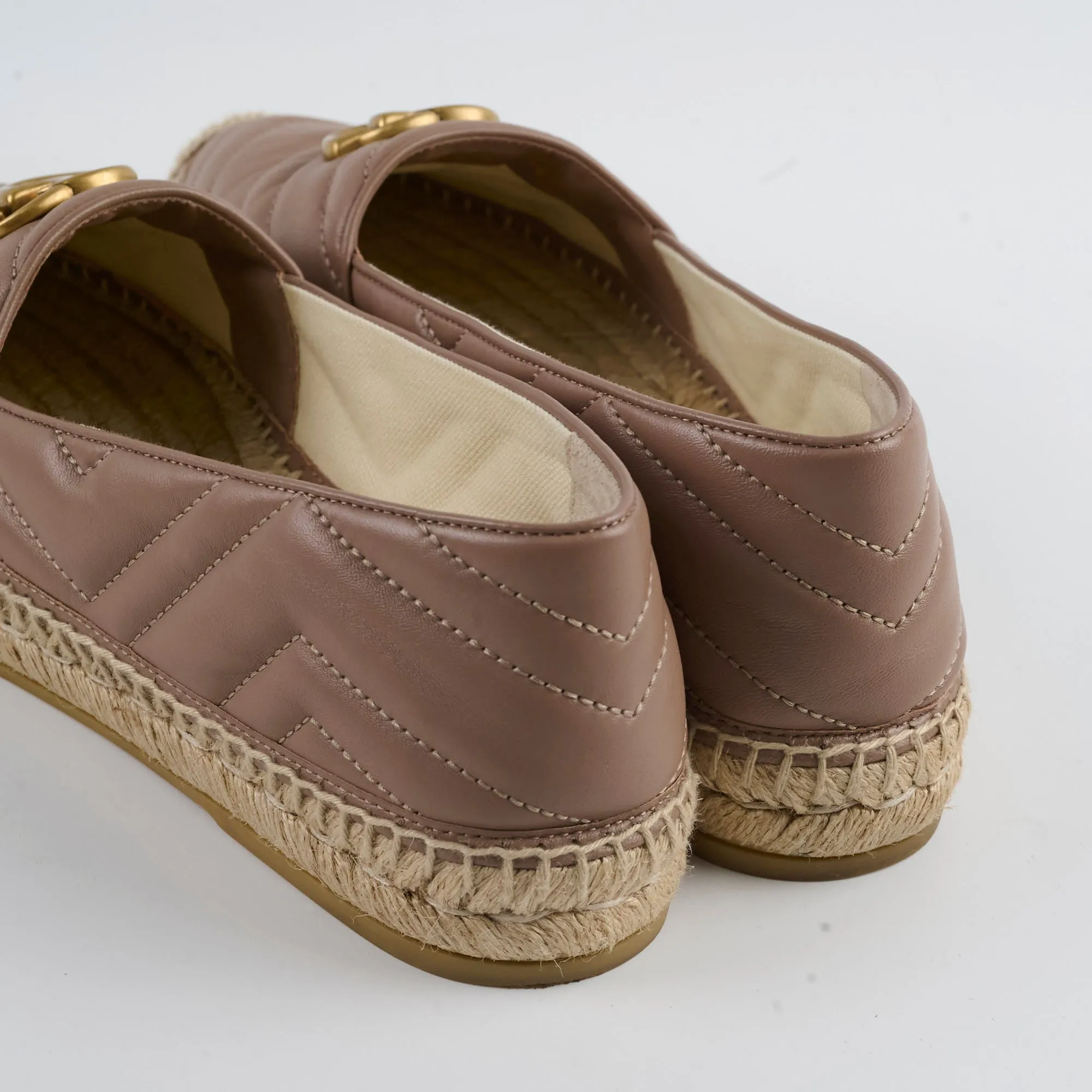 Gucci Marmont Espadrilles Dusty Pink Size 40