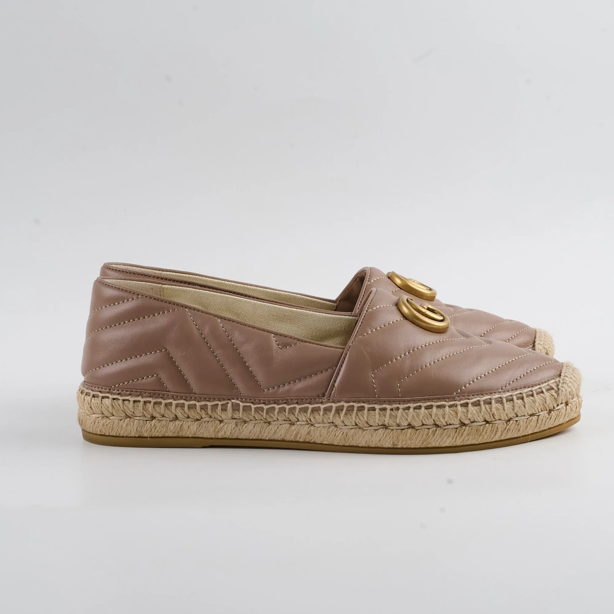 Gucci Marmont Espadrilles Dusty Pink Size 40