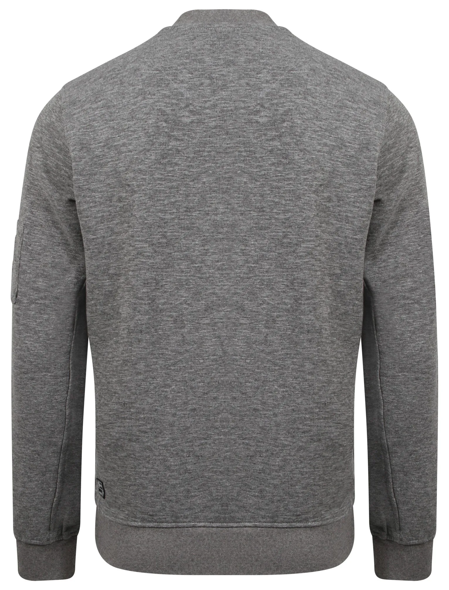 Hedron Space Dye Zip Up Baseball Sweat in Mid Grey - Dissident