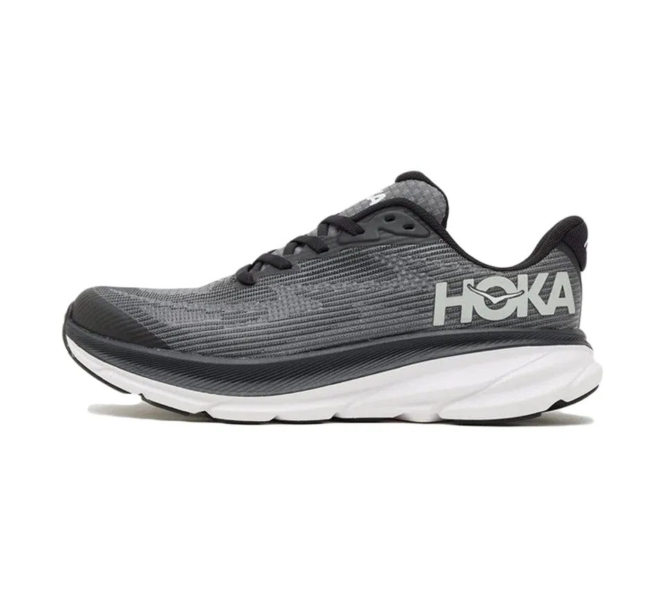 Hoka Clifton 9 Youth Trainers Black UK 3-6