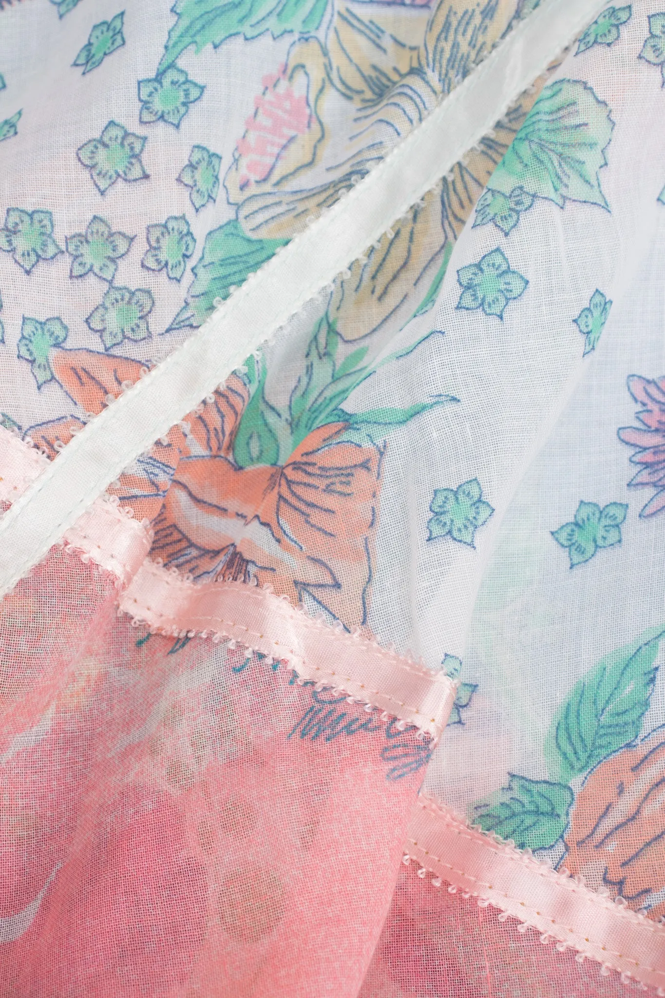 Hooded Floral Patchwork Poncho