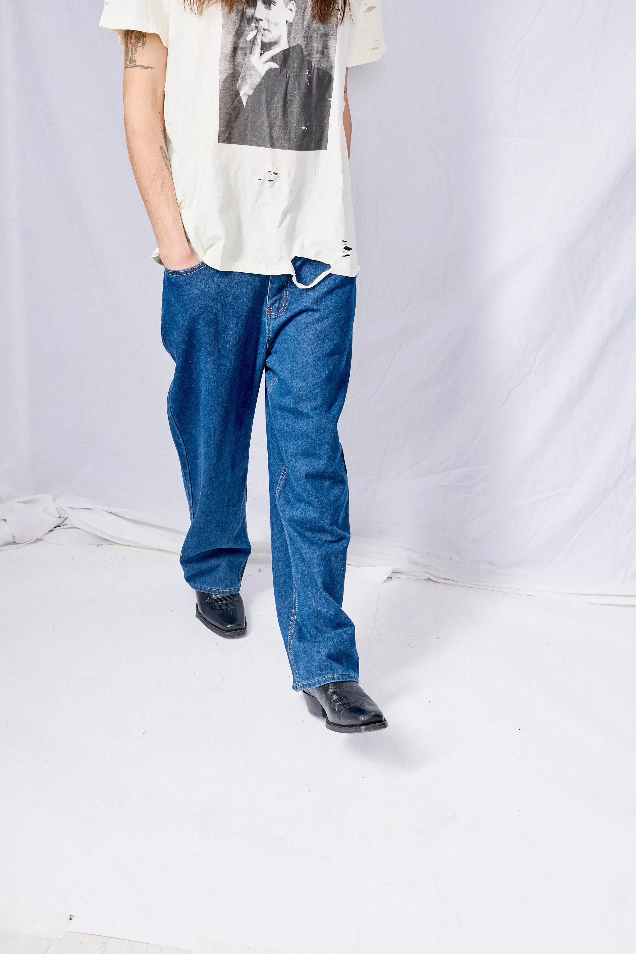 Indigo Loose Jeans