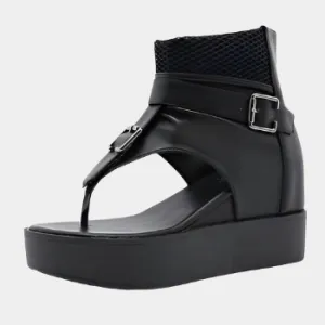 Joskaa 2024 New Belt Buckle Chunky Sandals
