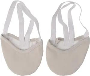 KOFUN Pair Dancing Shoes, Half Fauleather Sole Ballet Pointe Dance Shoes Rhythmic Gymnastics Slippers S Beige