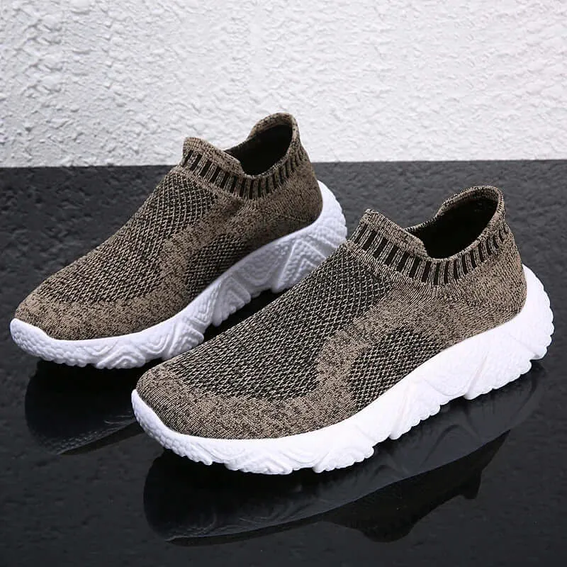 Lightweight Mesh Slip-On Trainers