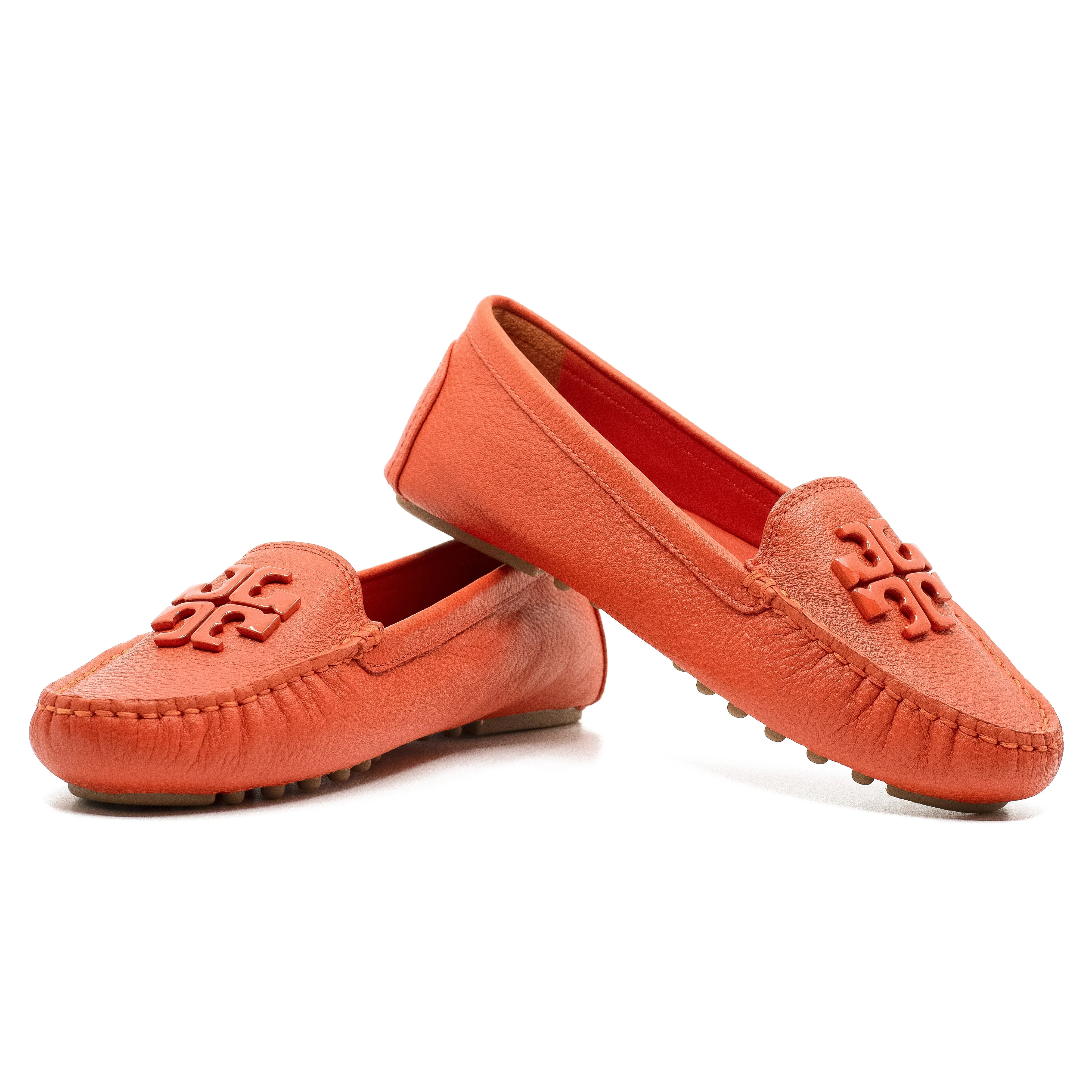 Lowell2 Moccasins in Spicy Orange