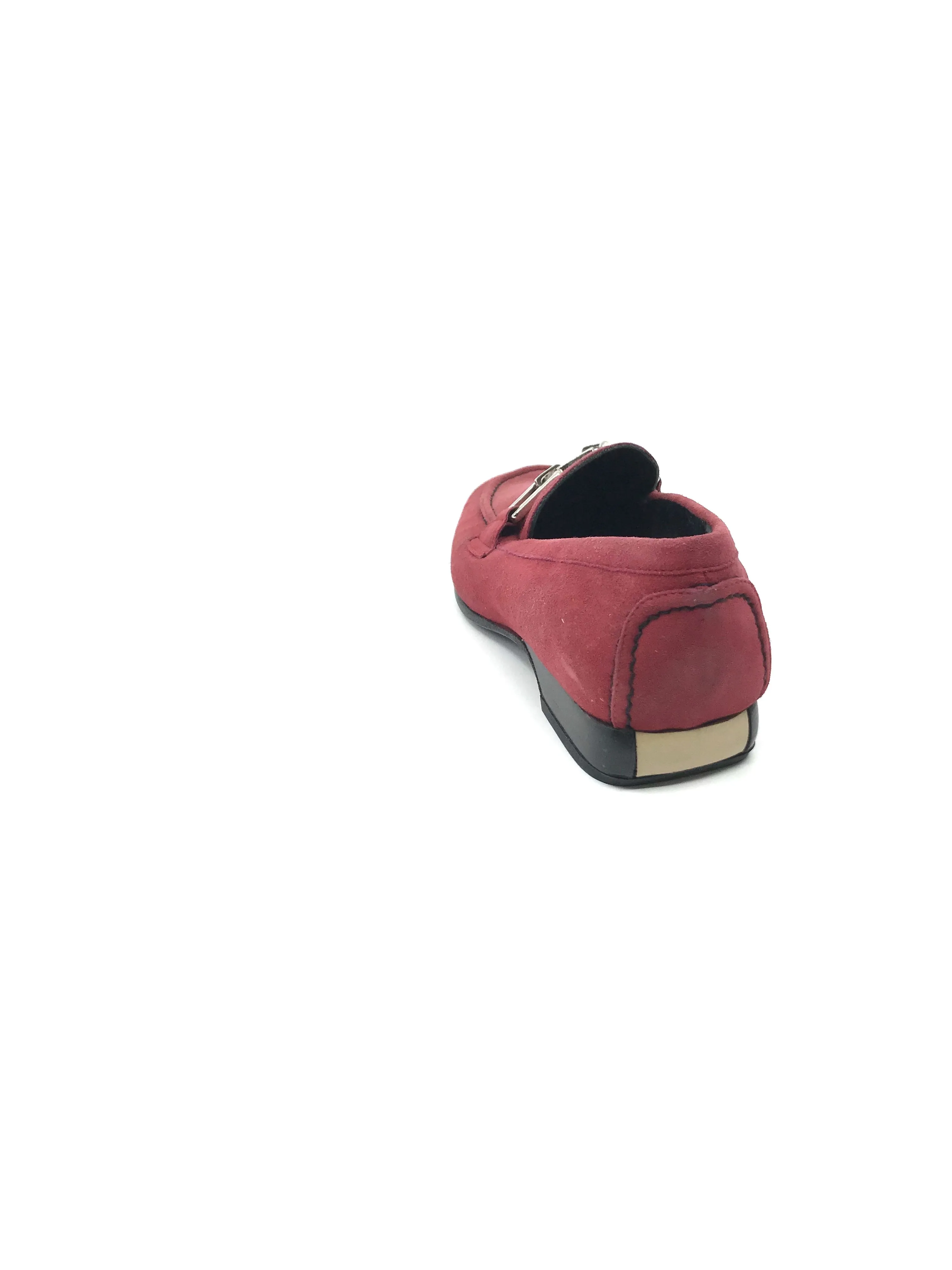 Maxy Red Suede Claudia Ciuti Loafers